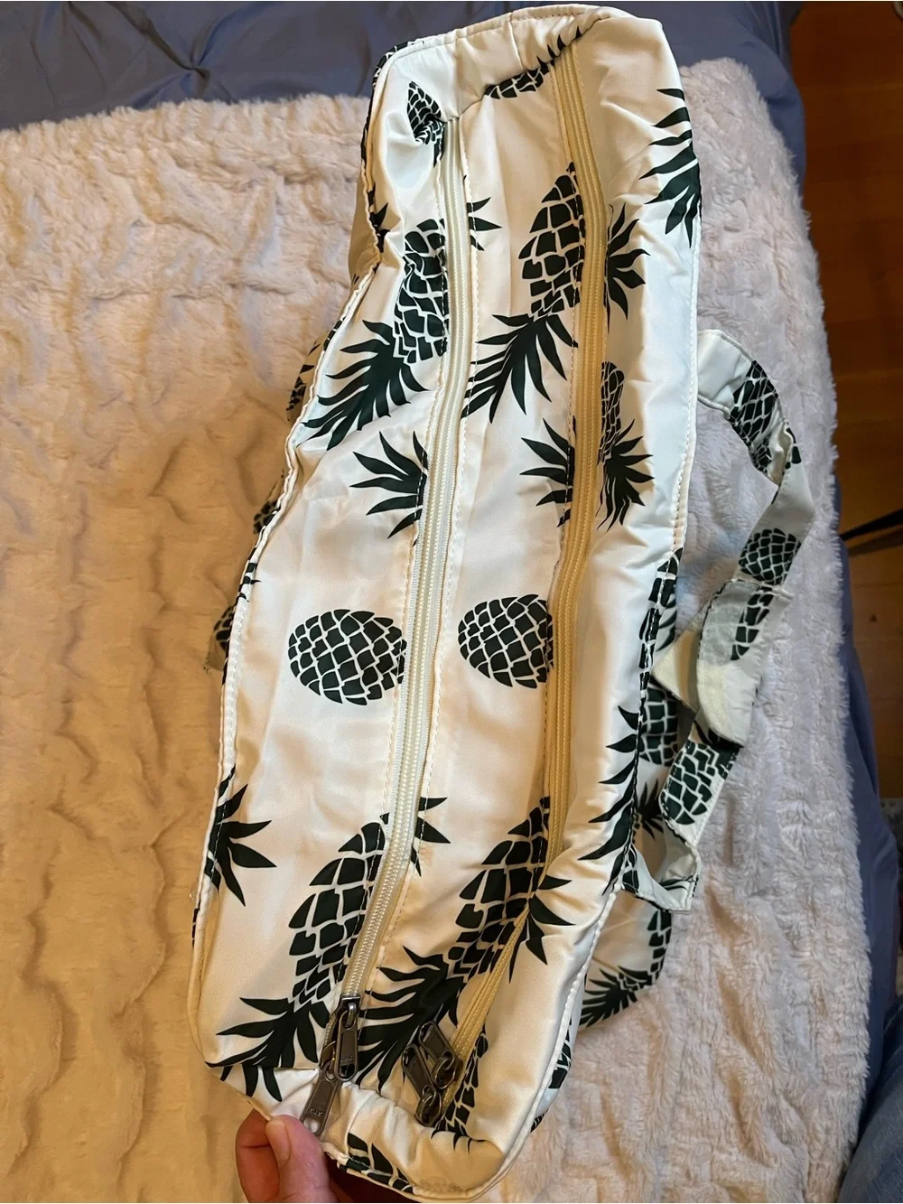 Pineapple‎ Print Large Weekender Tote Travel Duffel Bag, Beach Bag